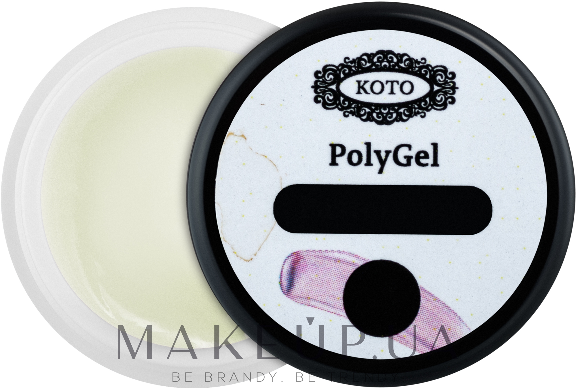 Полигель для ногтей, 5ml - Koto PolyGel — фото 03 - Milky White
