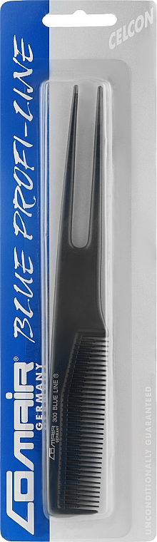 Расческа №300 "Blue Profi Line" с вилочным разделителем, 19,5 см - Comair — фото N1