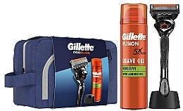 Парфумерія, косметика Набір - Gillete Proglide (sh/gel/200ml + razor/1pcs + blade/1pcs + bag + acc/1pc)