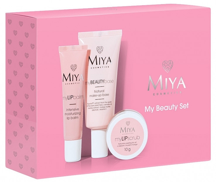 Набір - Miya Cosmetics My Beauty Set (lip/scr/10g + lip/balm/15ml + base/30ml) — фото N2