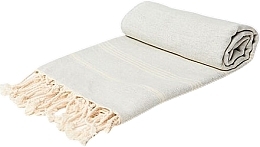 Полотенце для хаммама, бежевое - Yeye Soft Basic — фото N1