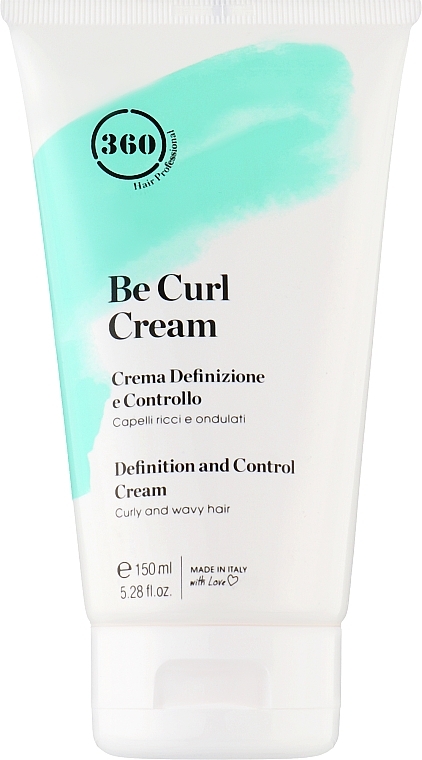 Укрепляющий крем для волнистых и кудрявых волос - 360 Be Curl Cream 