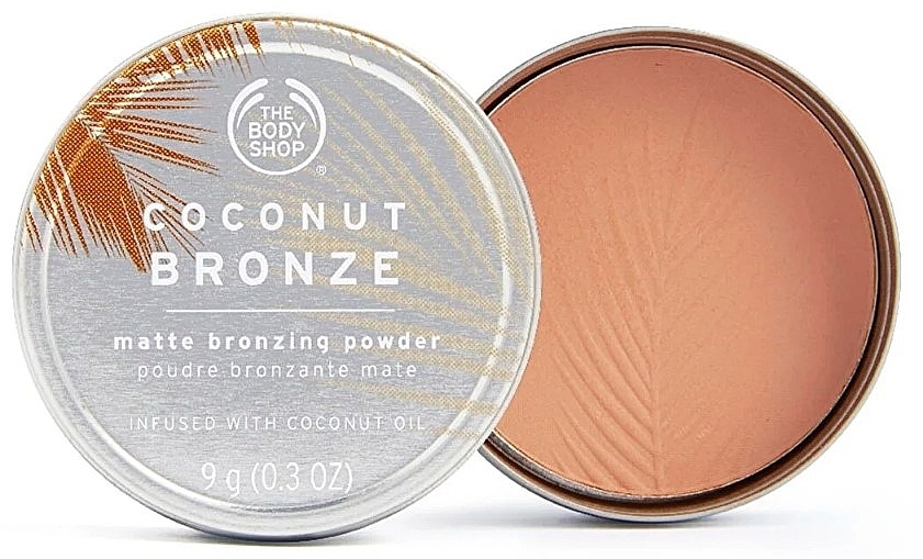 Бронзувальна матова пудра для обличчя - The Body Shop Coconut Bronze Matte Bronzing Powder — фото N1