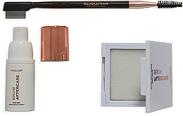 Набір для догляду за ламінованими бровами - Makeup Revolution Brow Lamination Aftercare & Growth Set (spray/15ml + gel/5.5g + brush) — фото N2