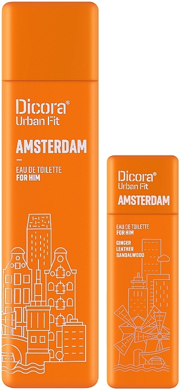 Dicora Urban Fit Amsterdam - Набор (edt/100ml + edt/30ml) — фото N2