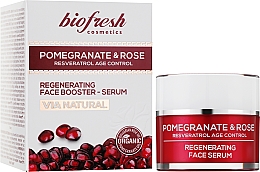 Відновлювальна сироватка-бустер для обличчя "Гранат і троянда" - BioFresh Via Natural Pomegranate & Rose Regenerating Face Booster-Serum — фото N2