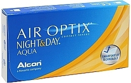 Контактные линзы, кривизна 8.4, 6 шт. - Alcon Air Optix Night & Day Aqua — фото N1