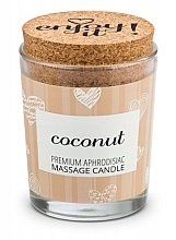 Свеча для массажа "Кокос" - Magnetifico Enjoy It Premium Aphrodisiac Massage Candle Coconut — фото N4