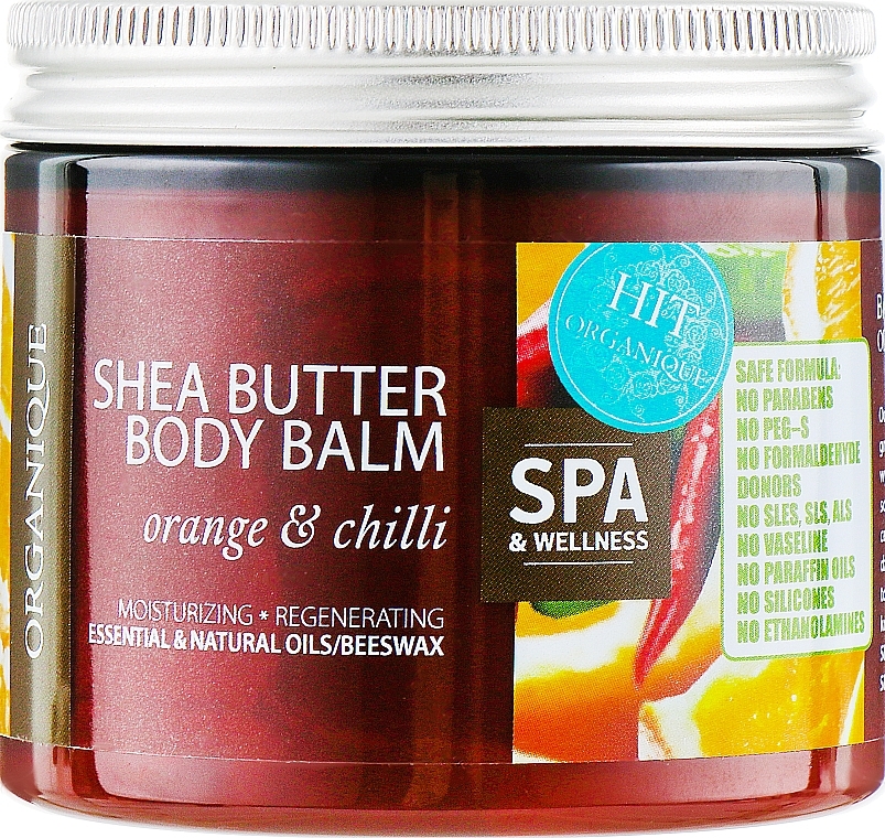УЦІНКА Бальзам для тіла "Апельсин і чилі" - Organique Shea Butter Body Balm Orange and Chilli * — фото N2