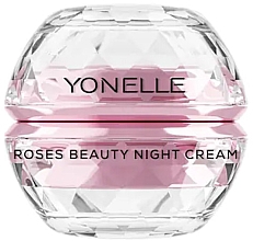 Парфумерія, косметика Нічний крем для обличчя та шкіри навколо очей - Yonelle Roses Beauty Night Cream Face & Under Eyes