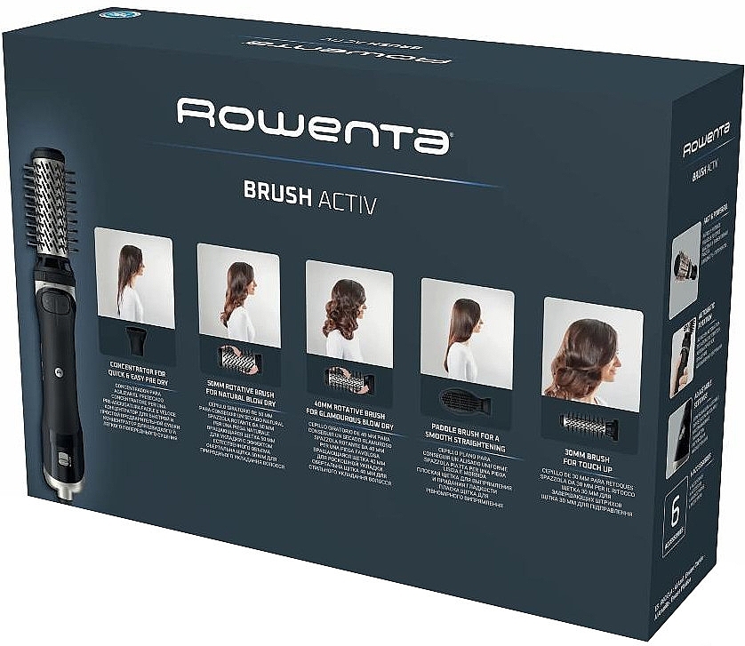 Фен-щетка для волос - Rowenta Renewal Brush Activ UB9540F0 — фото N6