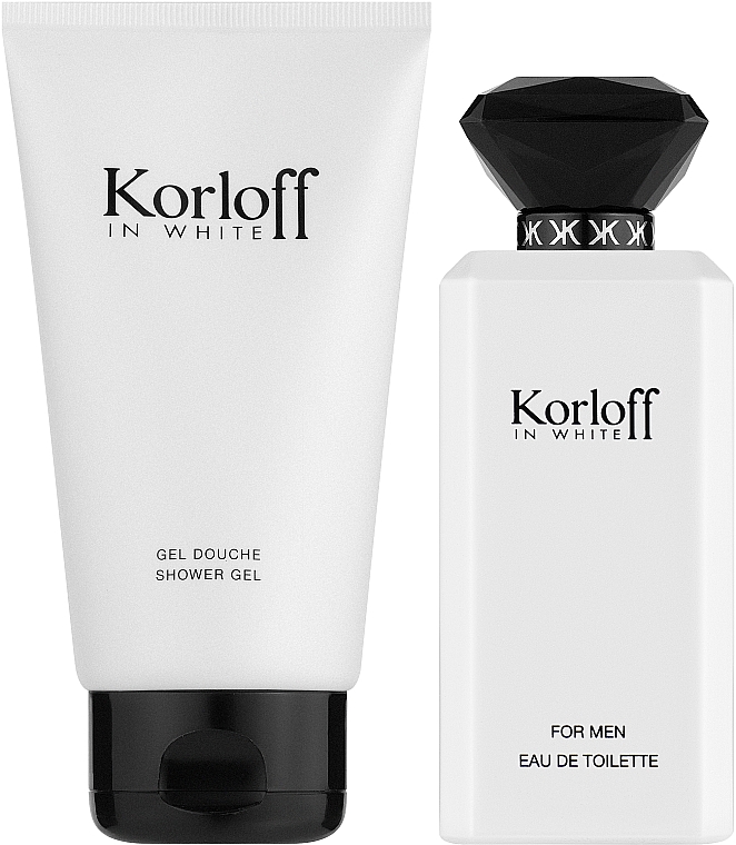 Korloff Paris Korloff In White - Набір (edt/88ml + sh/gel/150ml) — фото N2