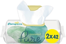 Духи, Парфюмерия, косметика Детские влажные салфетки Pure Coconut, 84 шт - Pampers