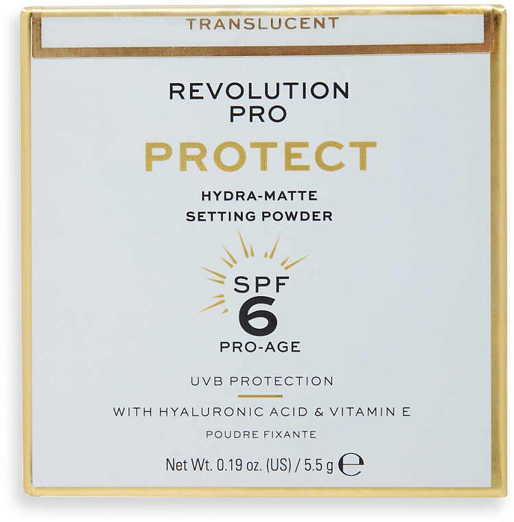 Пудра для лица - Revolution Pro Protect Mattifying Translucent Loose Setting Powder SPF6 — фото N4