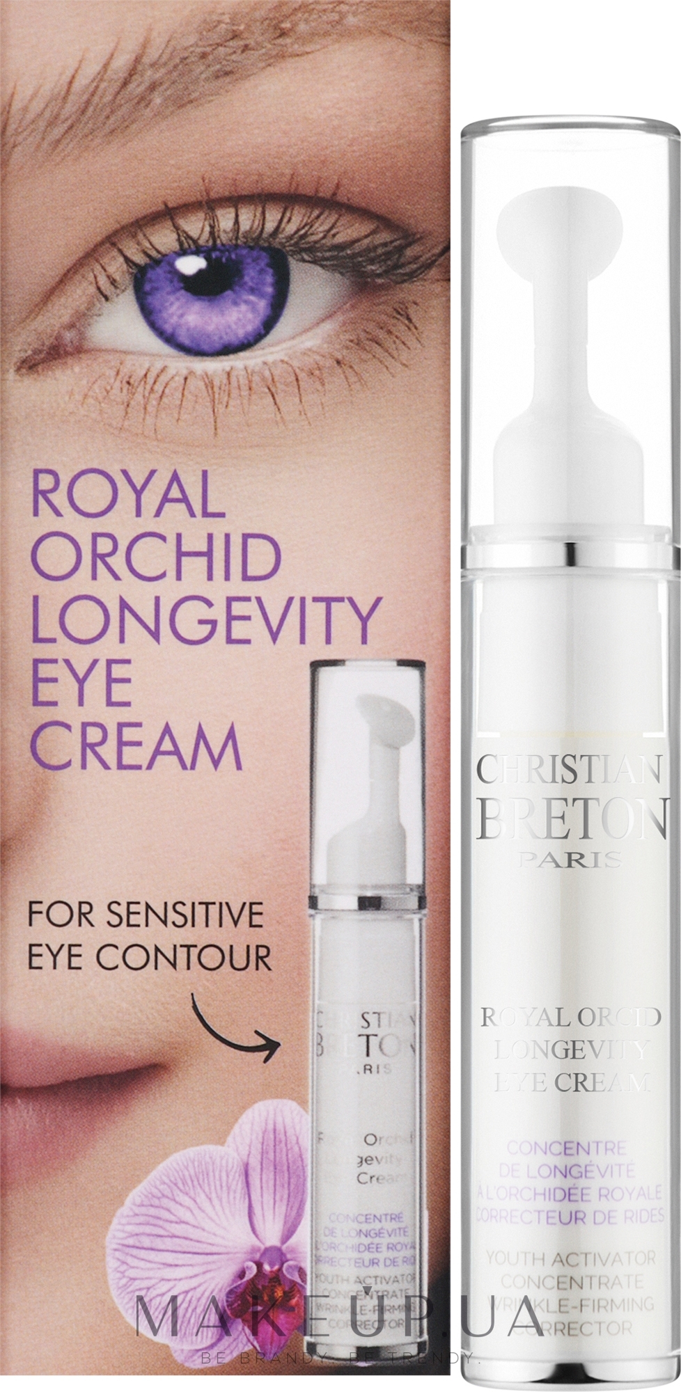 Крем-активатор молодости для кожи вокруг глаз - Christian Breton Eye Priority Royal Orchid Longevity Eye Cream — фото 15ml