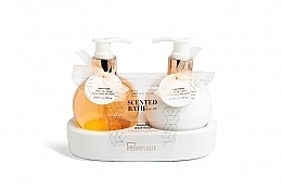 Парфумерія, косметика Набір - IDC Institute Scented Bath Bronze Orange & Cedar Wood (h/wash/200ml + h/lot/200ml)