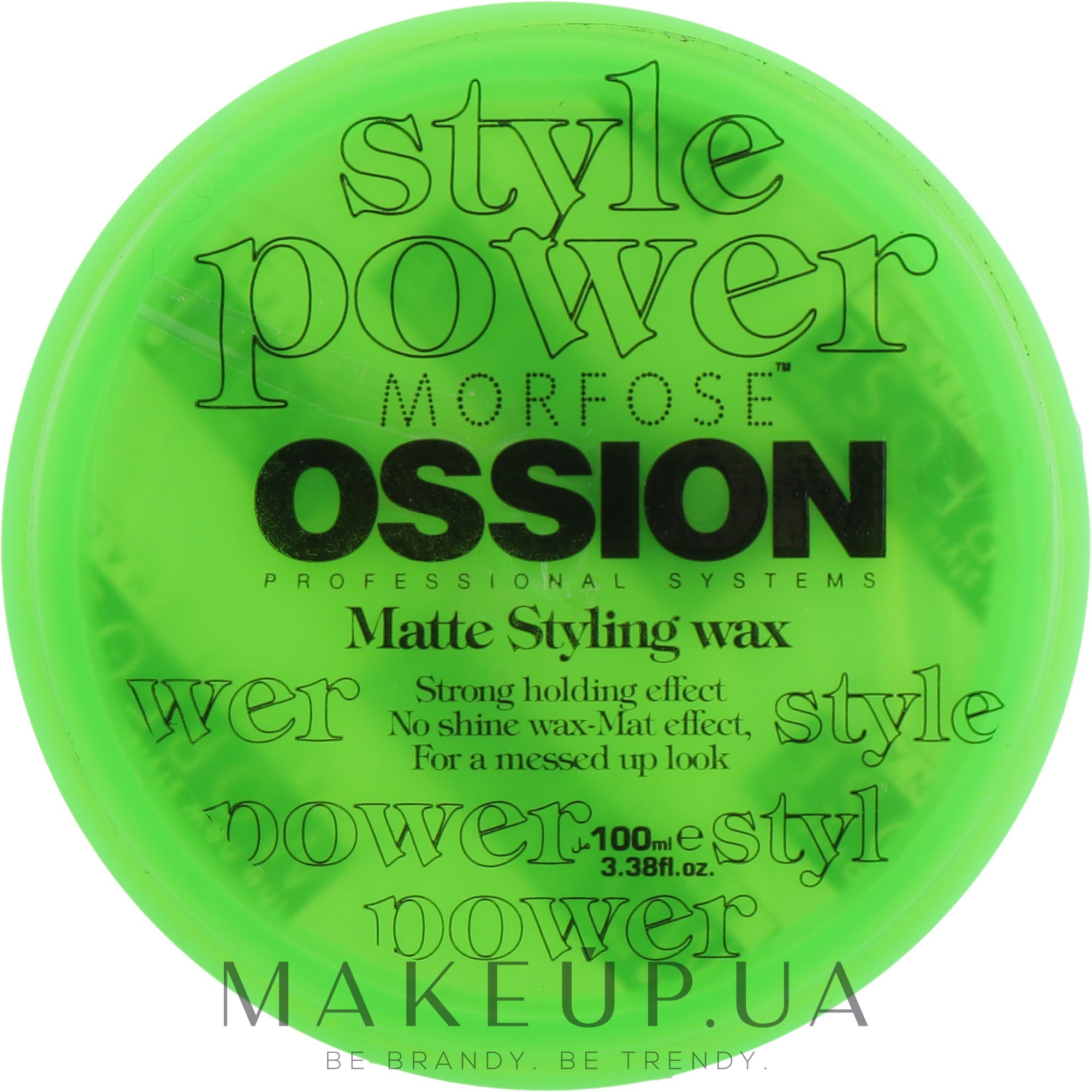 Воск матирующий для волос и бороды - Morfose Ossion Matte Wax For Hair — фото 100ml