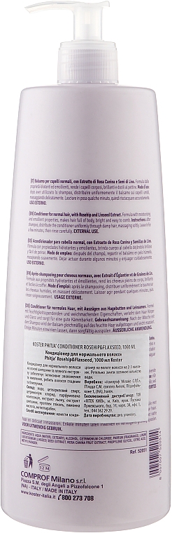 Кондиціонер для фарбованого волосся - Koster Jerden Proff Flax Seed Oil Conditioner — фото N2