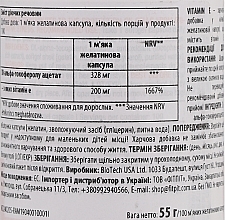 Пищевая добавка "Витамин Е" 200 мг, капсулы - BiotechUSA Vitamin E 200 mg — фото N2