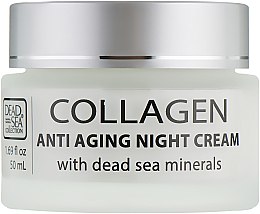 Ночной крем против старения с коллагеном и минералами Мертвого моря - Dead Sea Collection Anti Aging Formula Collagen Night Cream  — фото N2