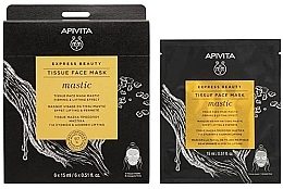 Духи, Парфюмерия, косметика Тканевая лифтинг-маска для лица - Apivita Express Beauty Tissue Face Mask Mastic Firming & Lifting Effect