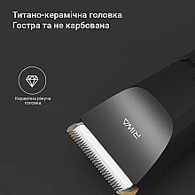 Машинка для стрижки, черная - Xiaomi Riwa RA-6110 Black — фото N3