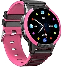 Смарт-часы для детей, розовые - Garett Smartwatch Kids Focus 4G RT — фото N3