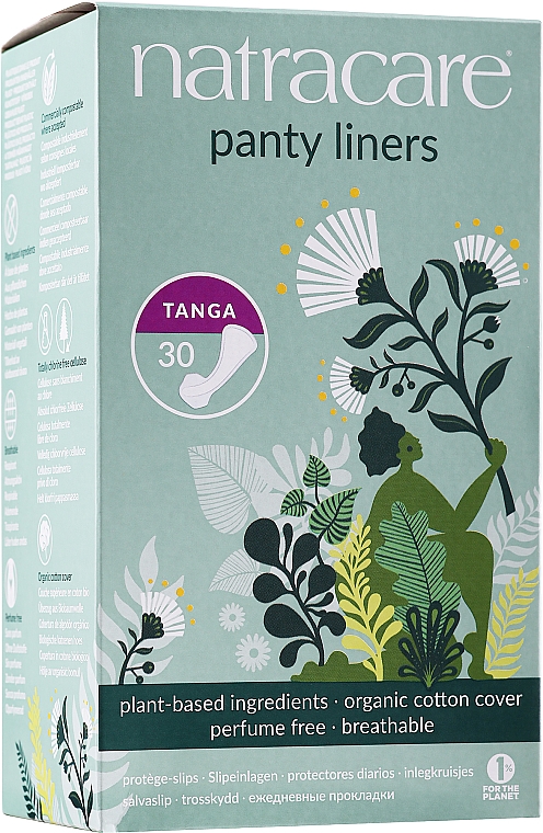 Ежедневные прокладки, 30 шт - Natracare Tanga Panty Liners — фото N1