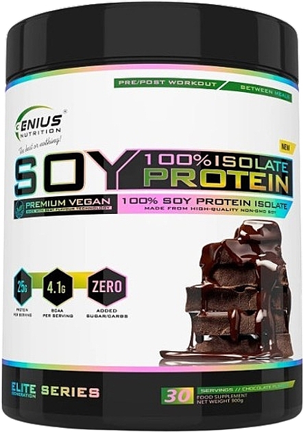 Изолят соевого протеина "Шоколад" - Genius Nutrition Soy Protein Isolate Chocolate Flavour — фото N1