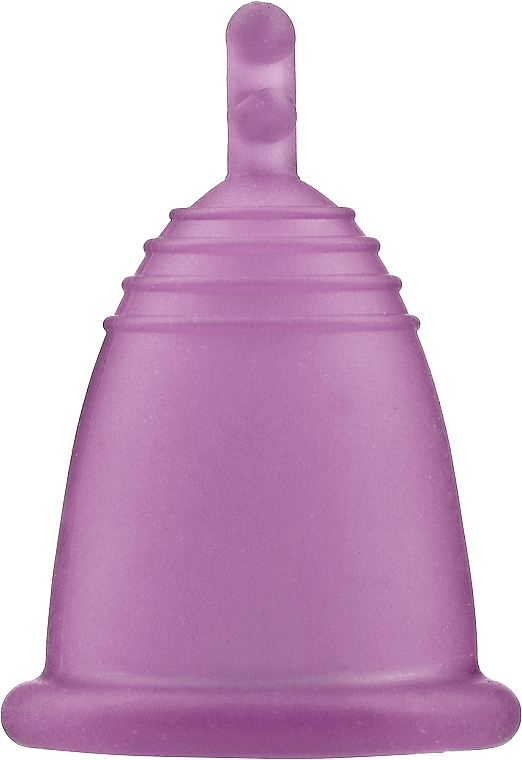 Менструальная чаша с ножкой, размер M, фиолетовая - MeLuna Soft Menstrual Cup Stem — фото N1