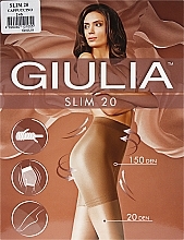 Парфумерія, косметика Колготки для жінок "Slim" 20 den, cappuccino - Giulia *