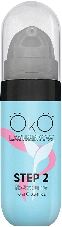 Средство для ламинирования ресниц и бровей, 10 мл - OkO Lash & Brow Step 2 Fix & Volume — фото N1