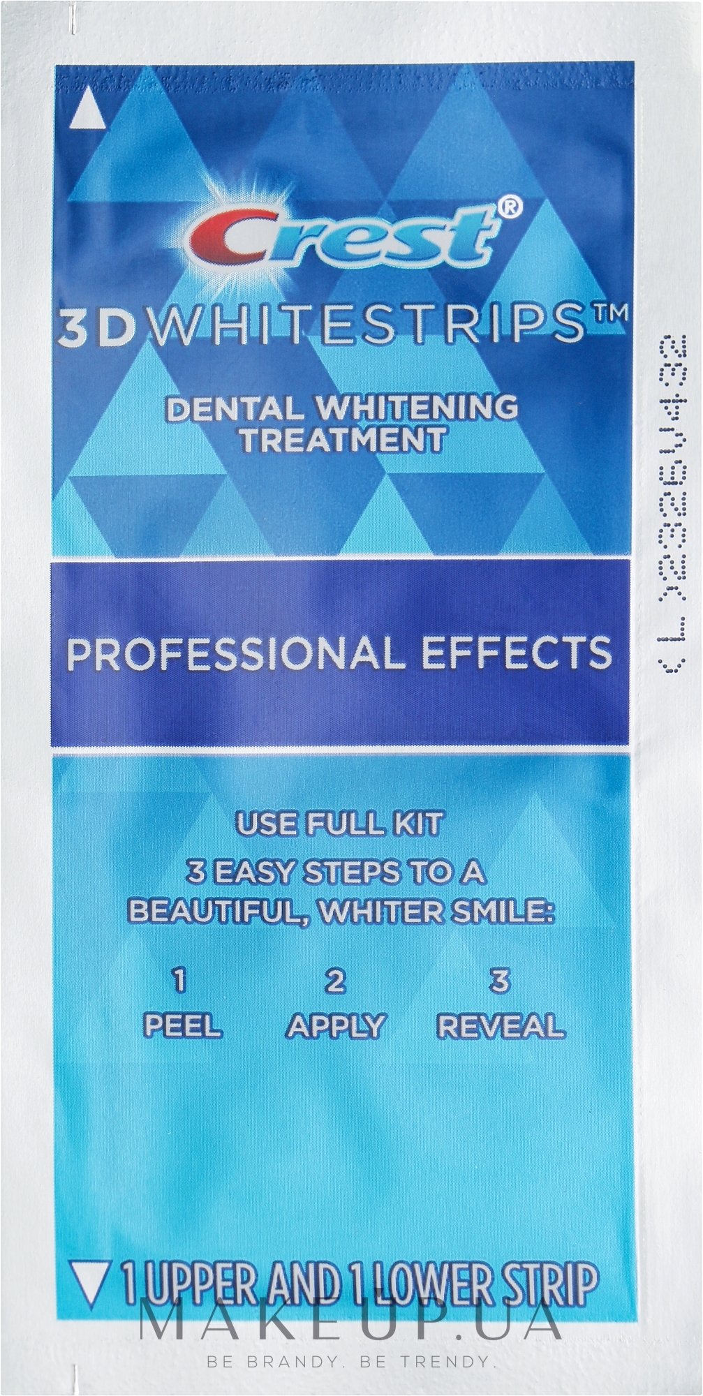 Отбеливающие полоски для зубов, без коробки - Crest 3D Whitestrips Professional Effects — фото 1шт