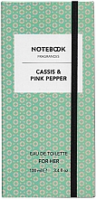 Notebook Fragrances Cassis & Pink Pepper - Туалетная вода — фото N2