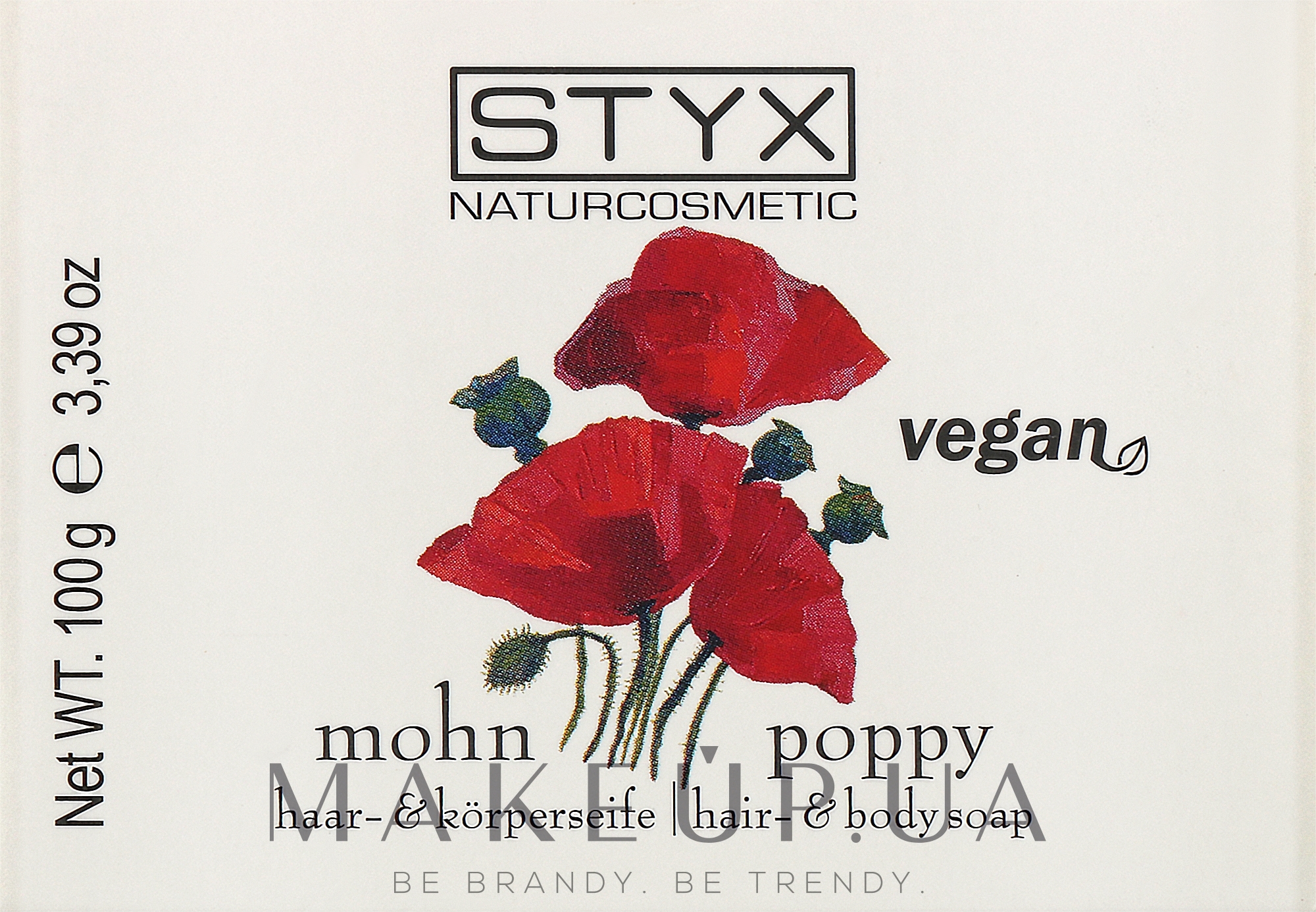 Мыло для волос и тела с маком - Styx Naturcosmetic Poppy Hair & Body Soap — фото 100g