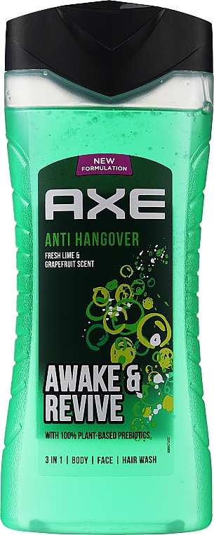 Гель для душу "Перезавантаження" - Axe Shower Gel Anti-Hangover 3in1