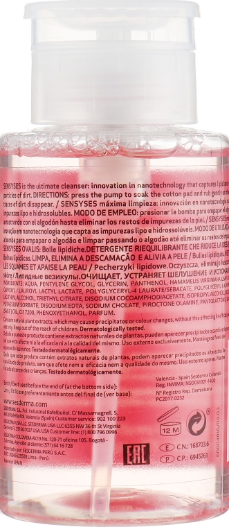 Лосьон для очищения кожи - SesDerma Laboratories Sensyses Cleanser Ovalis — фото N2