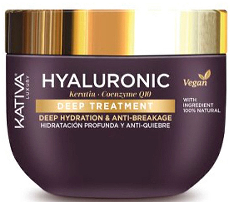 Маска для волосся - Kativa Hyaluronic Keratin & Coenzyme Q10 Deep Treatment — фото N1