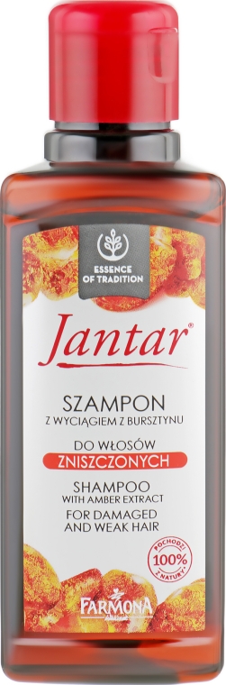 Шампунь для пошкодженого волосся "Амбра" - Farmona Jantar Shampoo