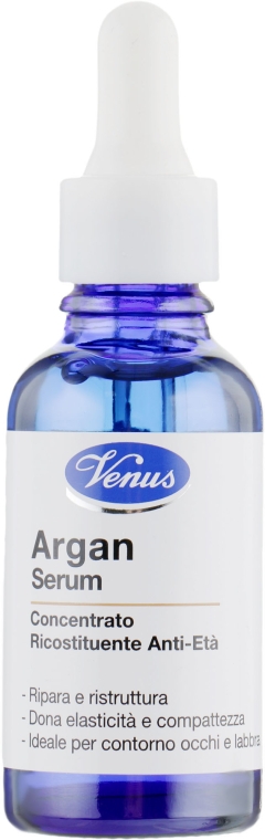 Антивозрастной восстанавливающий концентрат для лица с аргановой сывороткой - Venus Argan Serum — фото N2