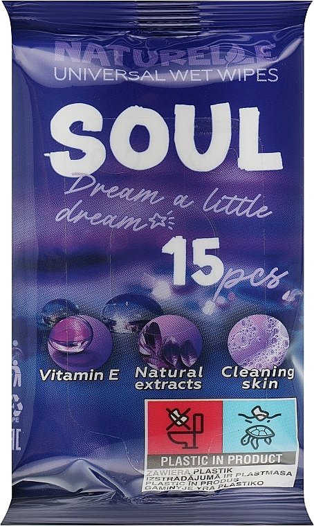 Вологі серветки універсальні "Soul" - Naturelle Universal Vet Wipes — фото N1