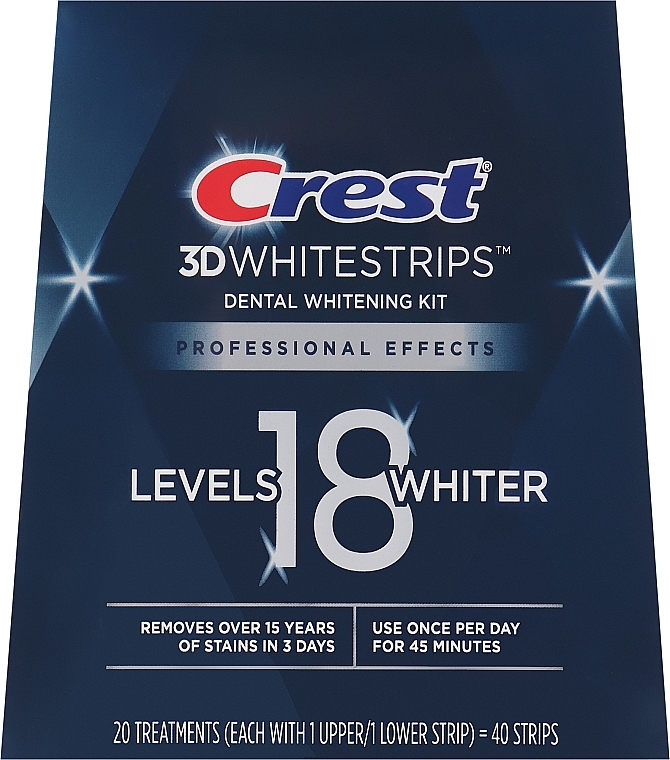 Отбеливающие полоски для зубов, без коробки - Crest 3D Whitestrips Professional Effects — фото N5