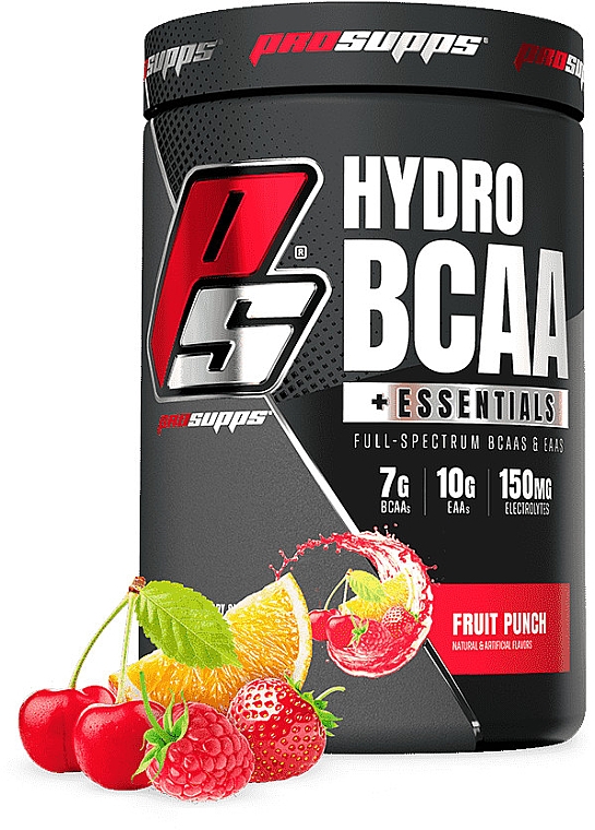 Передтренувальний комплекс - Pro Supps Hydro BCAA + Essentials Fruit Punch — фото N1