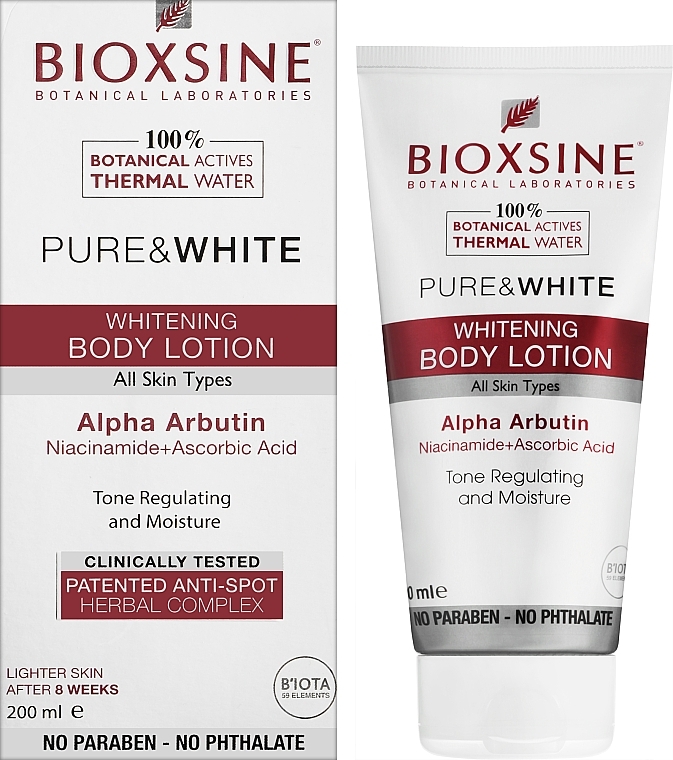 Відбілювальний лосьйон для тіла - Bioxsine Pure & White Whitening Body Lotion — фото N2