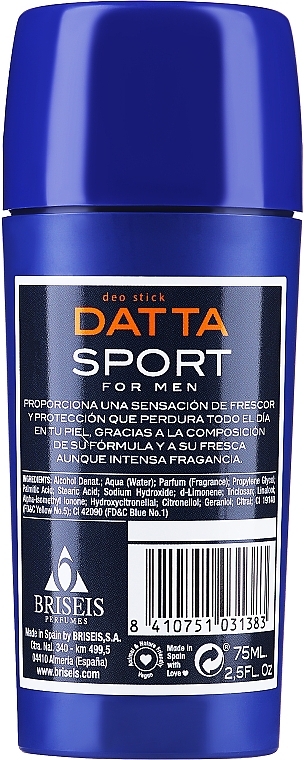 Дезодорант-стик «Datta Sport For Men» - Tulipan Negro Deo Stick — фото N2