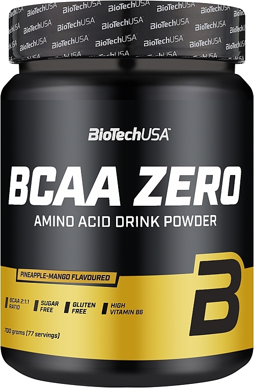 Комплекс аминокислот в порошке "Ананас-манго" - BioTechUSA BCAA Zero Pineapple Mango Amino Acid Drink Powder — фото N1