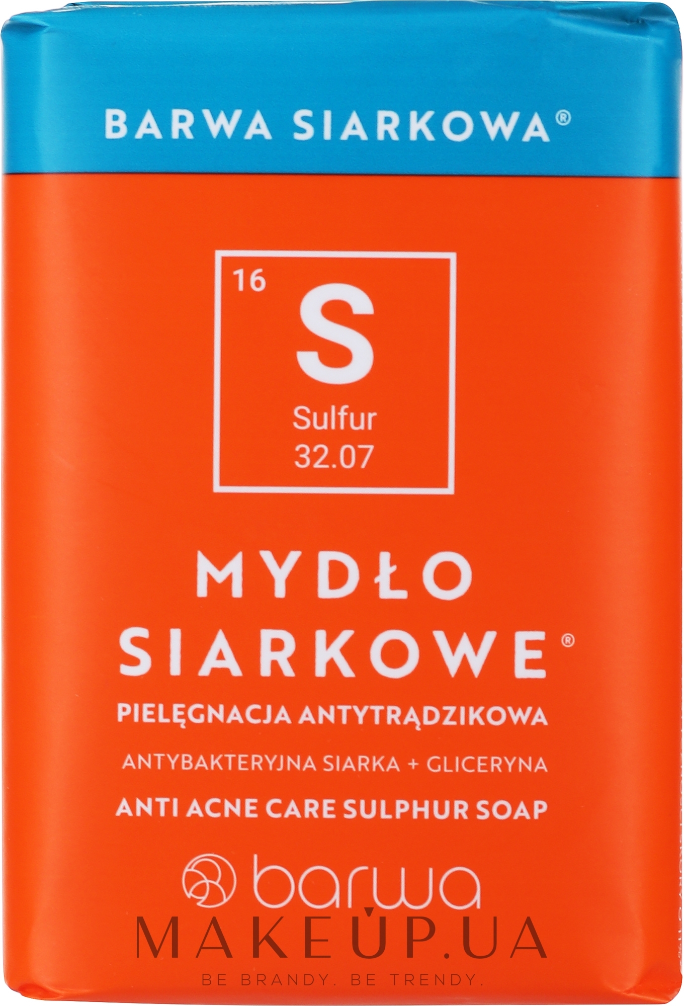 Антибактериальное серное мыло - Barwa Anti-Acne Antibacterial Soap — фото 100g