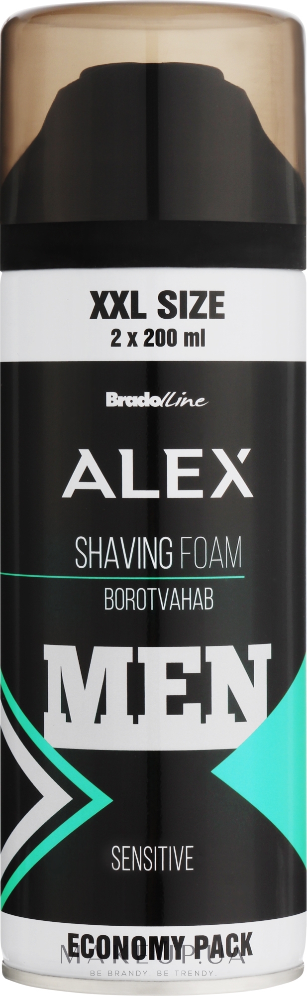Піна для гоління - Bradoline Alex Sensitive Shaving Foam — фото 400ml