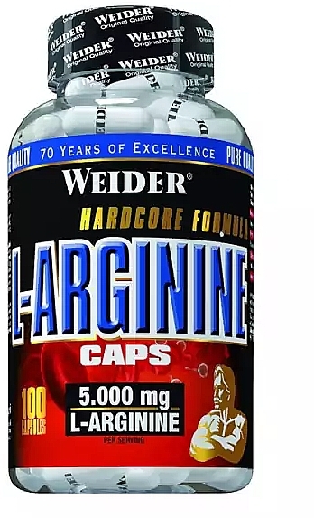 Аминокислота - Weider L-arginine Caps — фото N1