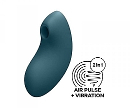 Вакуумный стимулятор клитора, бирюзовый - Satisfyer Air Pulse Vulva Lover 2 Stimulator + Vibration — фото N2